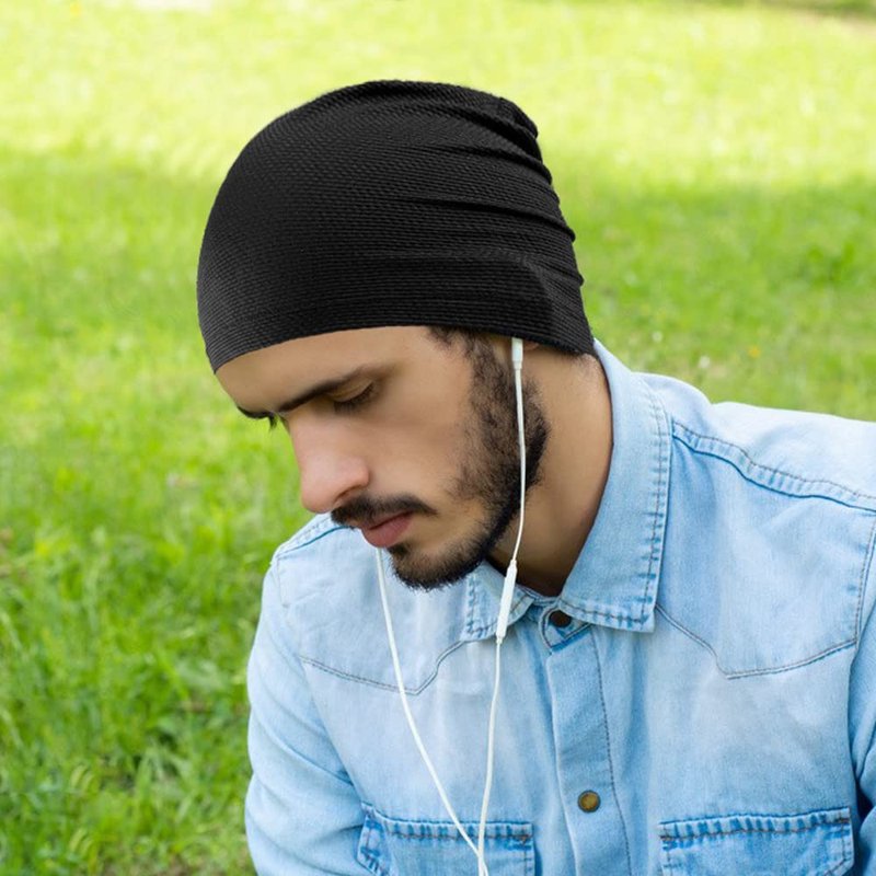 WTACTFUL 2pcs Cooling Skull Cap for Men Women Lightweight Breathable 3D Mesh Beanie Hat, Thin Quick Dry Running Cap for Cycling Motorcycle Helmet Hard Hat Liner Summer