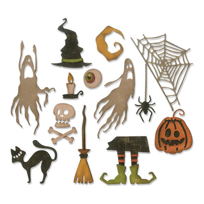 Sizzix Frightful Things Thinlits Die Set Tim Holtz, 17 Pack