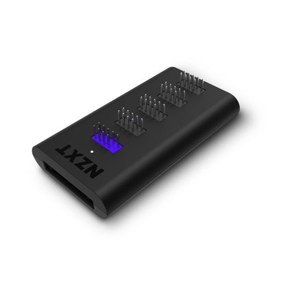 NZXT Internal USB Hub 3 - AC-IUSBH-M3-4 Internal USB 2.0 Ports - 3M Dual Lock Tapes - Magnetic Body - Plug and Play