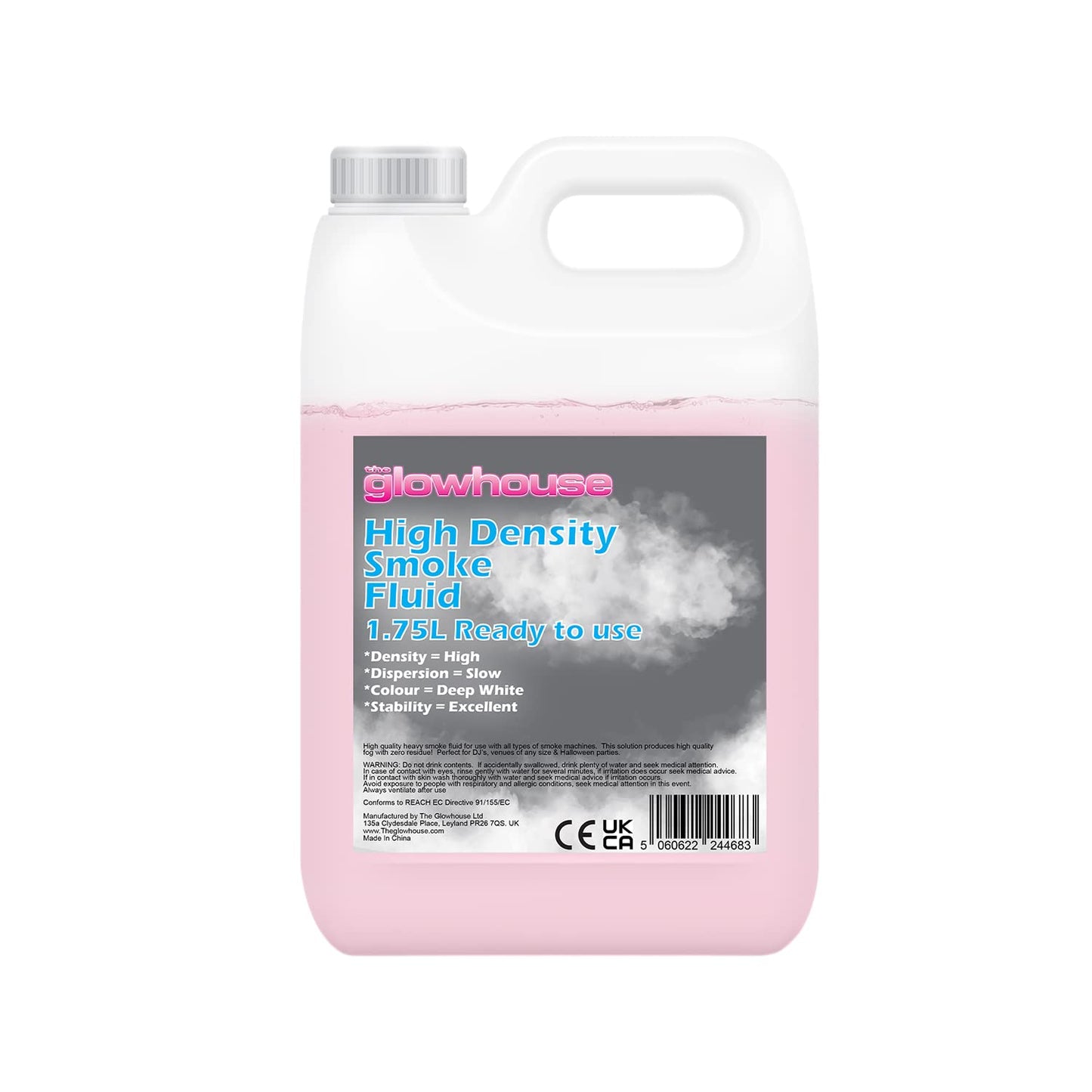 The Glowhouse Fog Machine Liquid, Super High Density Fog Juice for Fog Machine, Universal 59fl.oz Smoke Juice, Haze and Mist Effect, Fog Fluid for Party Atmosphere