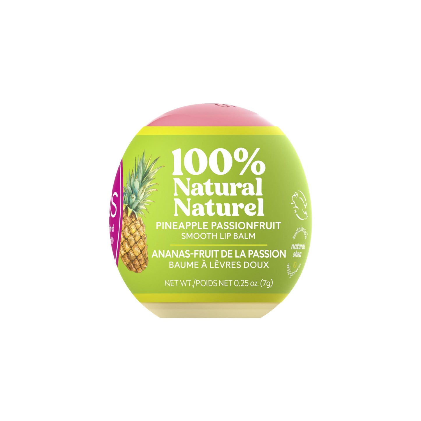 eos 100% Natural & Organic Lip Balm- Strawberry Sorbet, All-Day Moisture, Dermatologist Recommended for Sensitive Skin, Lip Care Products, 0.25 oz