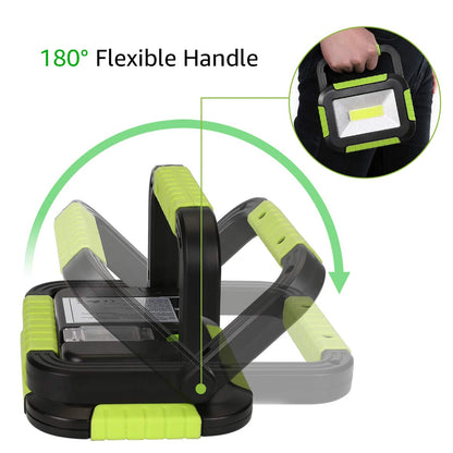 LE Camping Light Rechargeable, 1000 Lumen Portable Work Light Rechargeable, Bright Outdoor Camping Lamp with 4400mAh Power Bank, 3 Modes LED Floodlight for Emergency, Power Cuts, Tents and More