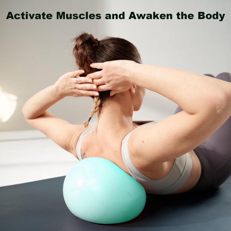RYTMAT Small Pilates Ball 9.8 Inch Slip Resistant Exercise Ball - Green