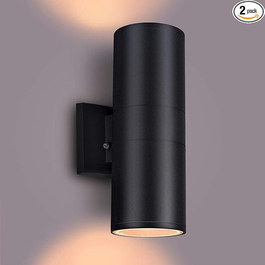 Dusk to Dawn Outdoor Lighting, Up and Down Lights Outdoor Wall Sconce - LED Light Lamps A19 Included,Exterior Light Fixture Outdoor Wall Lights for Garage,Porch,Front Door [ETL Listed]