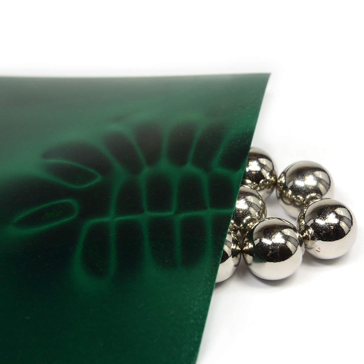 Green Magnetic Viewing Film 4x6 | Cool Magnets Science Kit | Magnetic Field Detector & Visual Aid for Physics Education | Ideal for Research & Magnetism Demonstrations