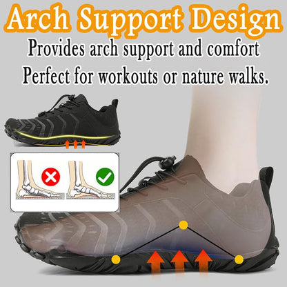 Barefoot Shoes Men Women Minimalist Shoes Zero Drop Workout Cross-Trainer Hiking Water Wide Toe Box Grounded Footwear Weightlifting Walking White