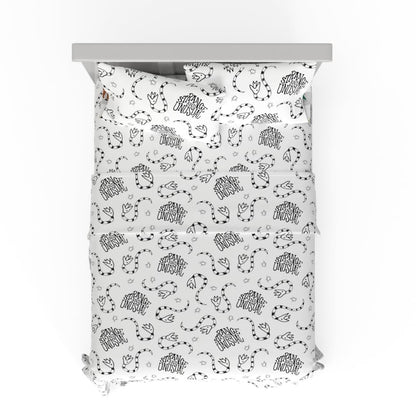 Franco Collectibles Beetlejuice Halloween Bedding Super Soft Microfiber Queen Sheet Set, College Dorm Essentials, (Officially Licensed Product)