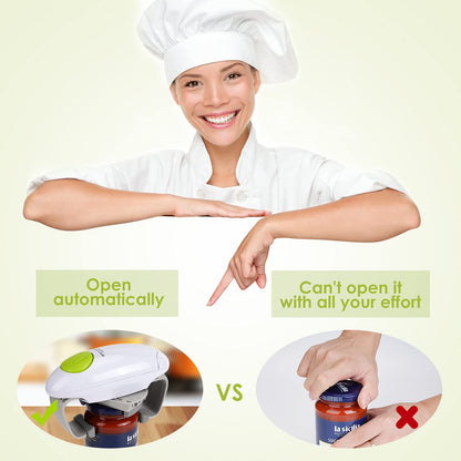 Electric Jar Opener For Seniors With Arthritis,Electric Bottle Opener,Jar Opener For Weak Hands,The Hands Free