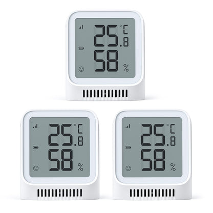 X-Sense Wi-Fi Indoor Hygrometer, Smart Hygrometer Thermometer with Remote Monitoring & App Control, SBS50 Base Station Required, Model STH0A, 3pcs