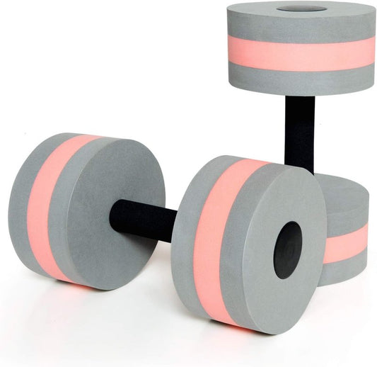 Water Dumbbells Set of 2 - High-Density EVA Foam for Pool Resistance Training | Ideal for Water Aerobics