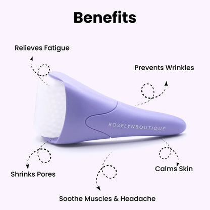 ROSELYNBOUTIQUE Ice Roller for Face Wrinkles Fine Lines Puffiness Stick Massager Facial Skin Care Tools Self Care Gifts for Men Women (Green)