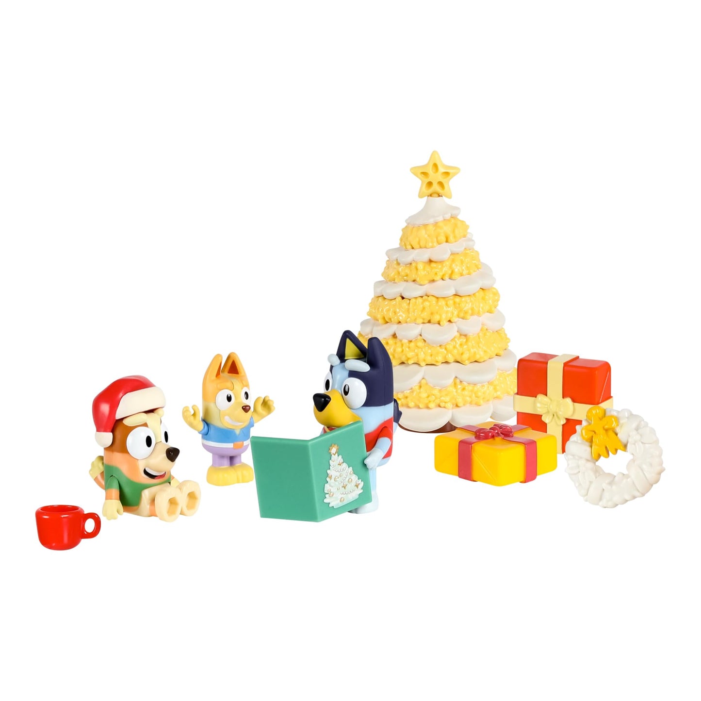 Bluey Toys for Girls and Boys, 24 Days of Surprises, Kids Advent Calendar w/Accessories, Stickers & Mini Christmas Tree