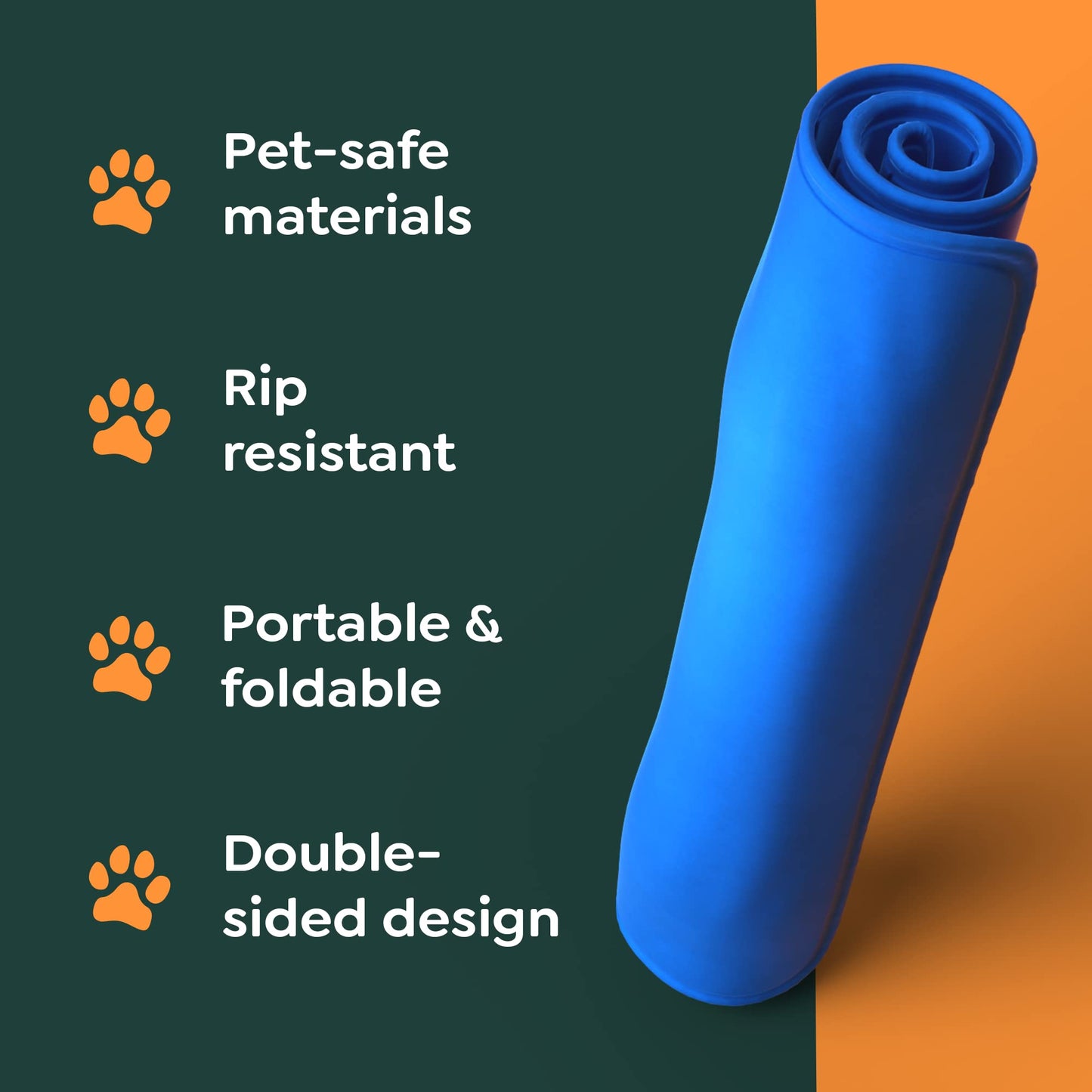 Cooling Pad Dog - Pet Cooling Mat for Dogs, Easy-Fold Cool Mat Dog Large 90x60cm, Cat and Dog Cooling Mat, Extra Pet Mat Cooling Gel, Dog Cooling Dog Cool Mat Bed, Cool Pad Dog
