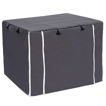 Geyecete Dog Crate Cover - Universal Dog Crate Fitting, 36 Inch, Lightweight Polyester Fabric, Breathable, Gray