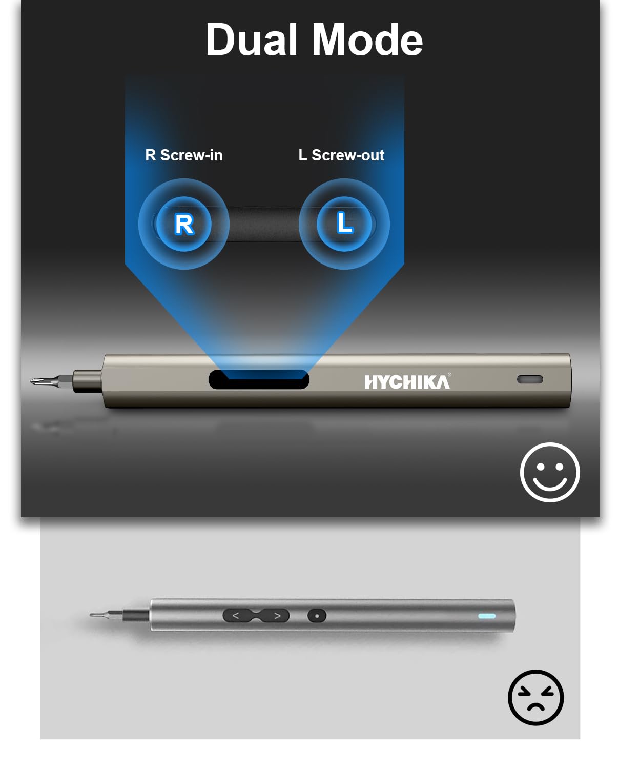 HYCHIKA Precision Screwdriver Set, Mini Electric Screwdriver 67-in-1 with 52 Magnetic Bits, 3 Torque Settings, LED Light & Rechargeable Repair Tool Kit for Computer Phone Camera