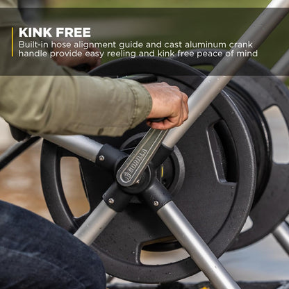 Gorilla 225’ Aluminum Zero-Rust Mobile Hose Reel