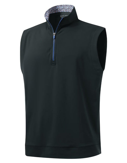 M MAELREG Men's Golf Vest Dry Fit Stretch Moisture Wicking Layer Lightweight Casual Vests Mens Pullover Quarter Zip