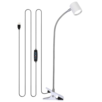 Dott Arts Desk Lamp,USB Clip On Light,Book Lights for Reading at Night,3 Color Modes,10 Brightness Clamp Lights,360° Gooseneck LED Reading Light for Books in Bed,Eye-Care for Home Office,Headboards