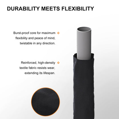 GUKOK Non-Expanding Garden Hose, Lightweight, Ultra Flexible, Durable, Kink-Free Garden Hose, RV, Marine and Camper Hose, 50-Feet x 1/2-Inch