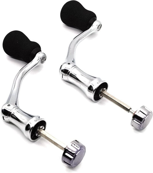Fishing Spinning Reel Handle Replacement - All-Metal EVA Grip | 2 Pack, Large/X-Large