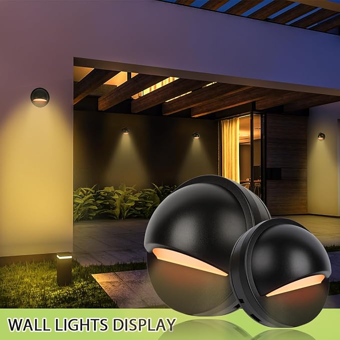 Low Voltage Deck Step Lights Outdoor Waterproof,12 Pack LED Deck Stair Lights Outdoor,12-36V 2.5W Fence Lighting with 2700K Warm Light for Patio Garden.