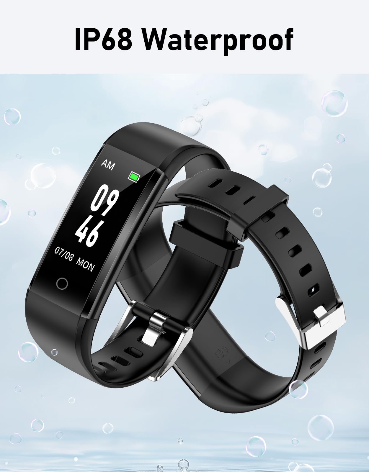 GRV Pedometer Watch Fitness Watch No Bluetooth/App/Phone Required,Fitness Tracker with Step Counter Calories Counter Sleep Monitor for Walking Running