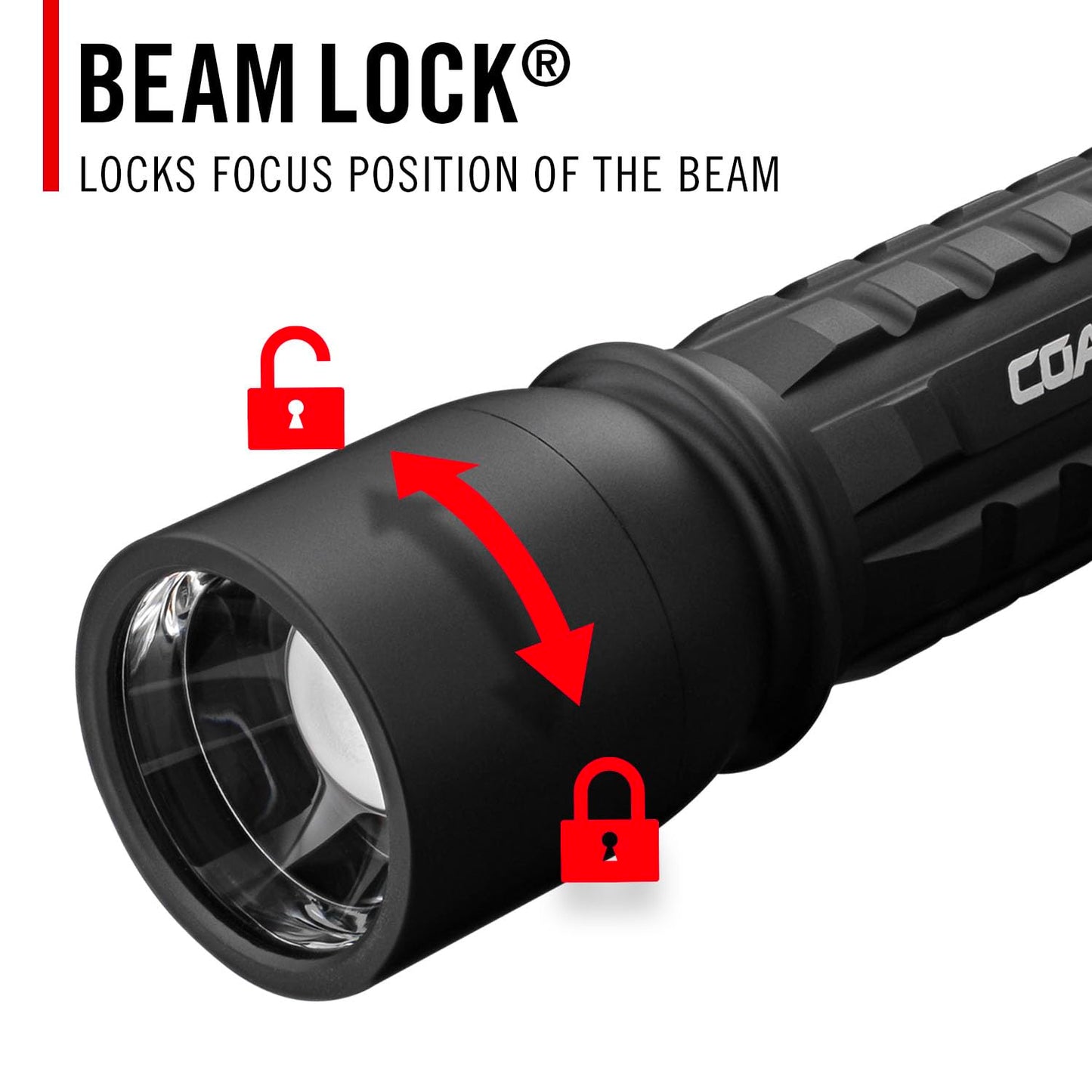 COAST XP11R Rechargeable Dual Power LED Flashlight, 3000 Lumens, Black