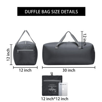 Foldable Duffel Bag 30" / 75L Lightweight with Water Resistant for Travel