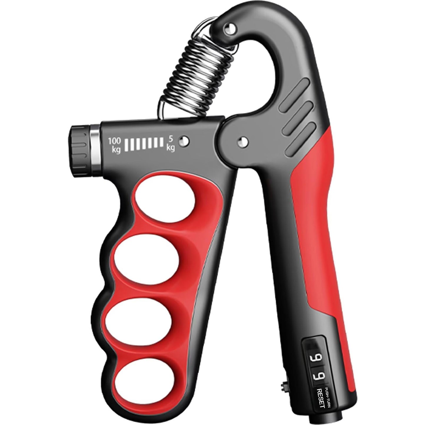 Grip Strength Trainer Forearm Strengthener, 11-222 lbs Adjustable Resistance, Automatic Counting, Ergonomic Design, Ideal Device for Grip Strengthening, Arthritis Relief, Hand Physical Therapy & Rehab