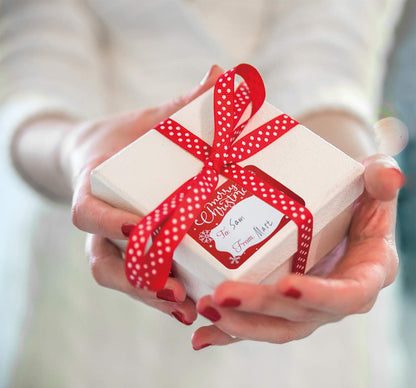 80-Count Foil Christmas Tag Stickers, 8 Jumbo Designs - Xmas to from Christmas Name Tags Write On Labels - Holiday Present Gift Labels