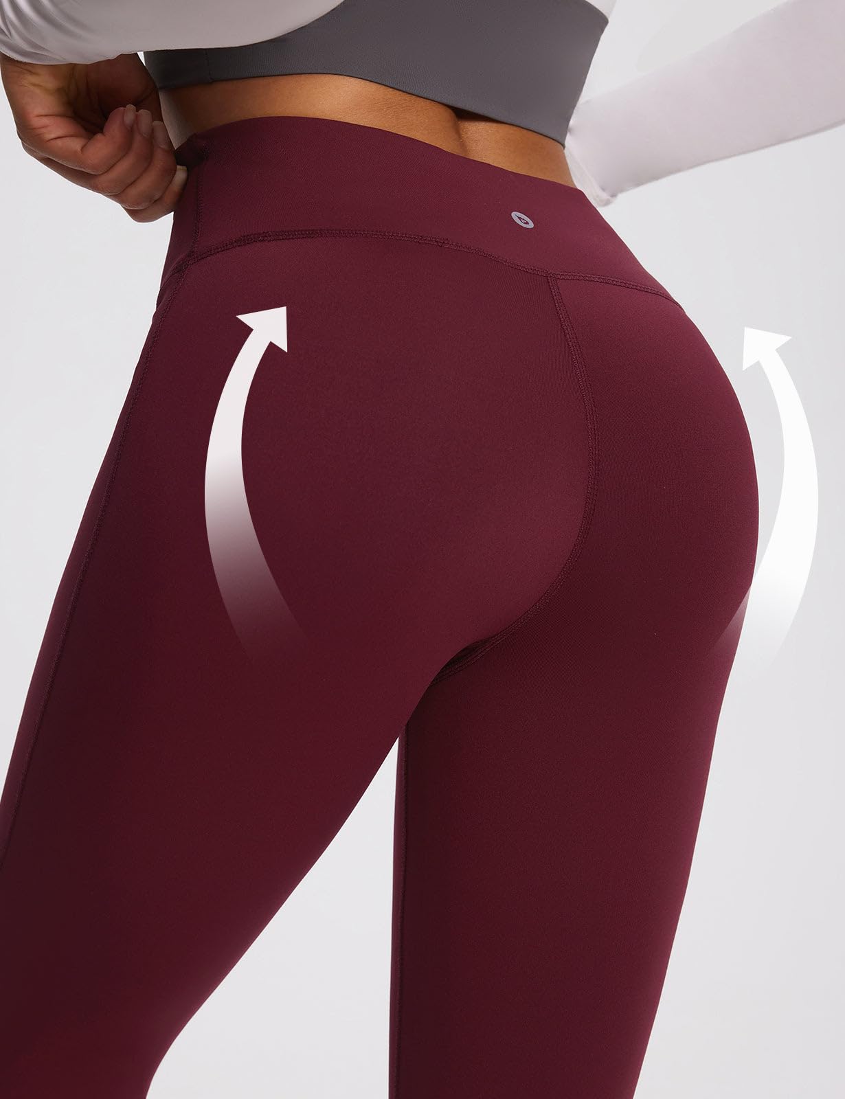 baleaf Winter Clothing for Women Leggings Fleece Lined Tights Thermal Warm Thick Yoga Pants Cold Weather Gear Ruby Wine XXXL