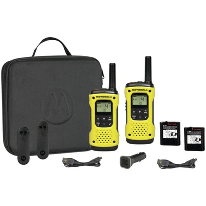 Motorola Tlkr T92 H2O PMR446 2-Way Walkie Talkie Waterproof Radio Twin Pack with Travel Case
