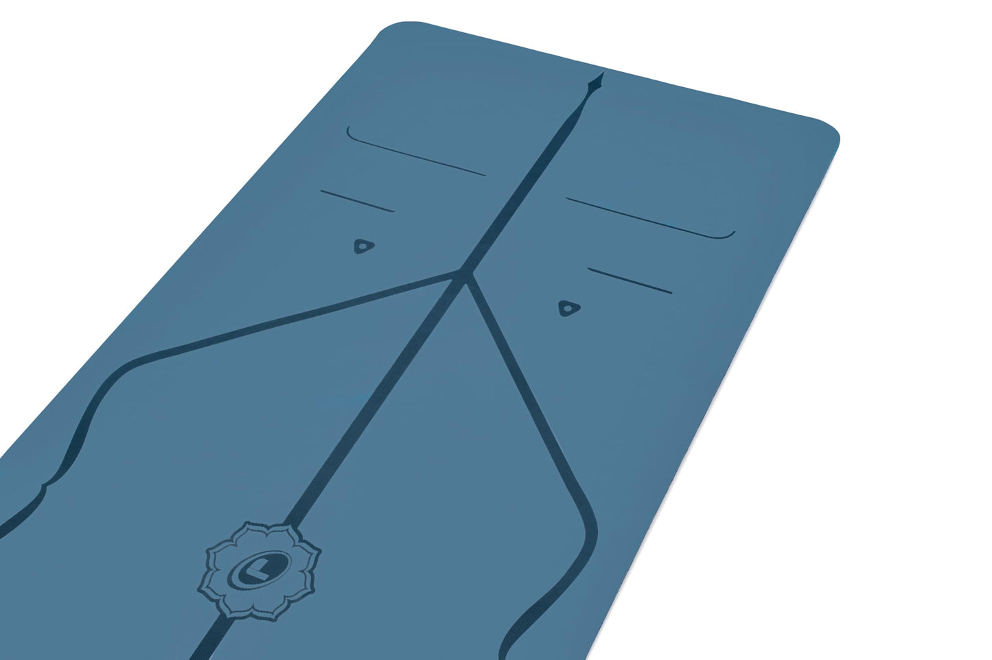 Liforme Travel Yoga mat – Patented Alignment System, Warrior-Like Grip, Non-Slip, Eco-Friendly, Ultra-Lightweight and Sweat Resistant, Made with Natural Rubber