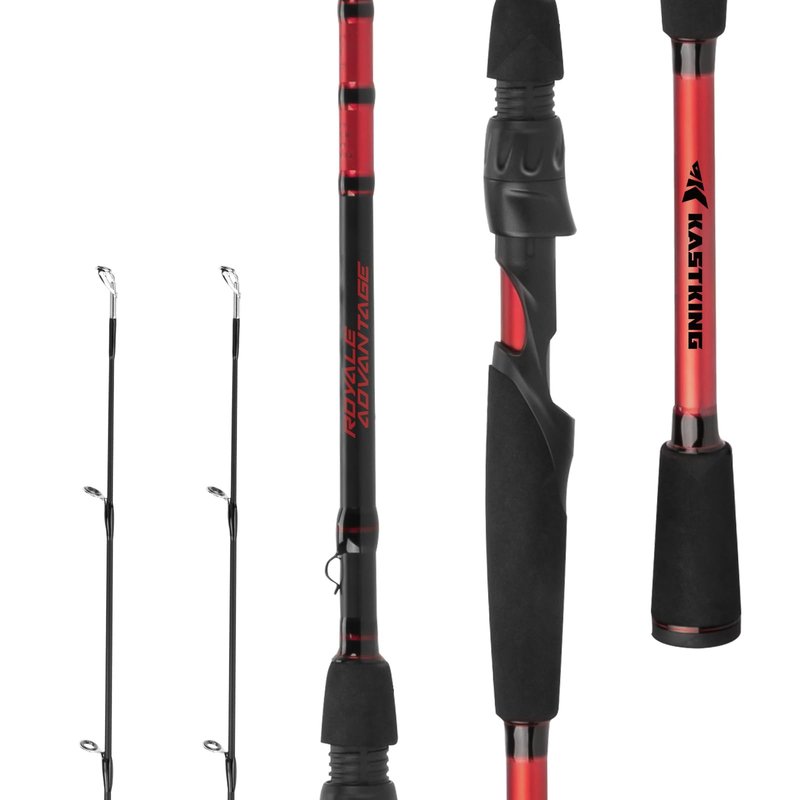 KastKing Royale Advantage Fishing Rod, Spinning Rod & Casting Rod, IM6 Graphite Blanks, 2-Pieces Rods with Extra Tip Section,KastFlex Technology, Power Transition System, EVA Handle