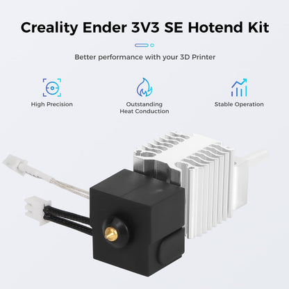 Creality Official Ender 3 V3 SE Hotend Kit, Original Ender 3 V3 SE Extruder Hotend Heater Block Set Assembled Print Head Kit 24V 3D Printer Accessories Replacement Kit