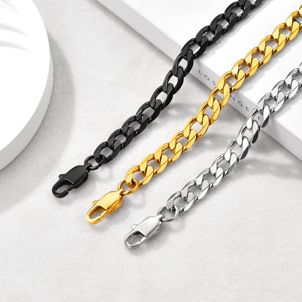 PROSTEEL Gold Cuban Link Anklets For Women Jewelry Summer Beach Foot Chain Anklet Stainless Steel Womens Ankle Bracelets