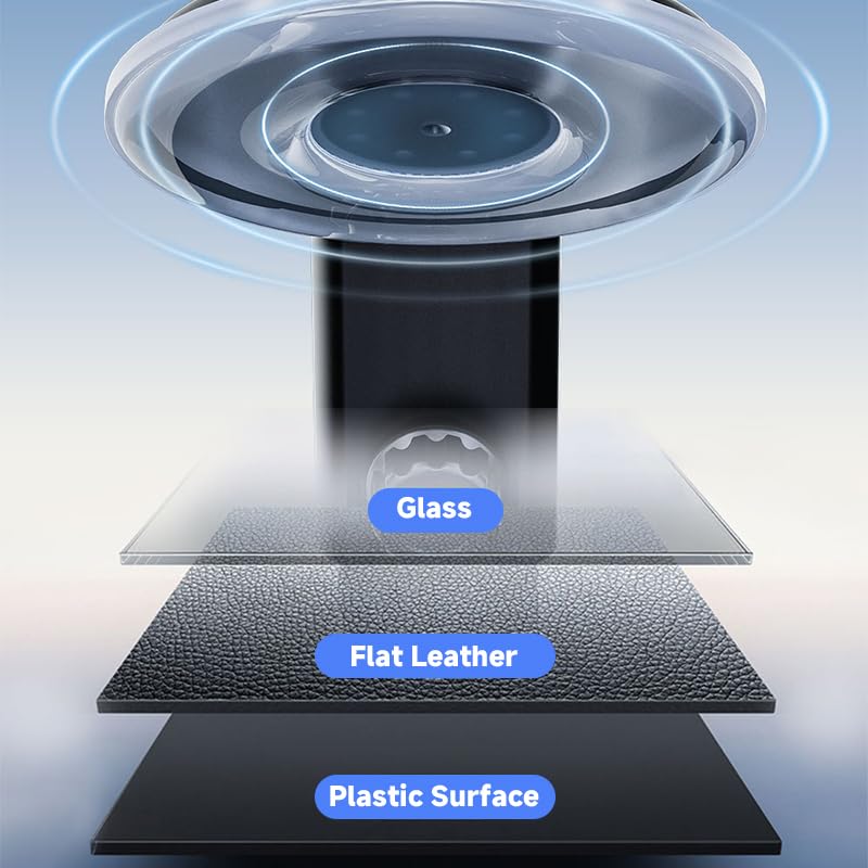 Car Phone Holder Mount, Air Vent Universal Car Mount with Retractable Base for Dashboard and All Smartphones, Black