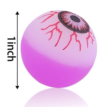 URATOT 36 Pieces Halloween Glow in The Dark Bouncy Eyeballs Halloween Toys Bouncing Eyeballs for Halloween Game Rewards, Trick or Treating Favors