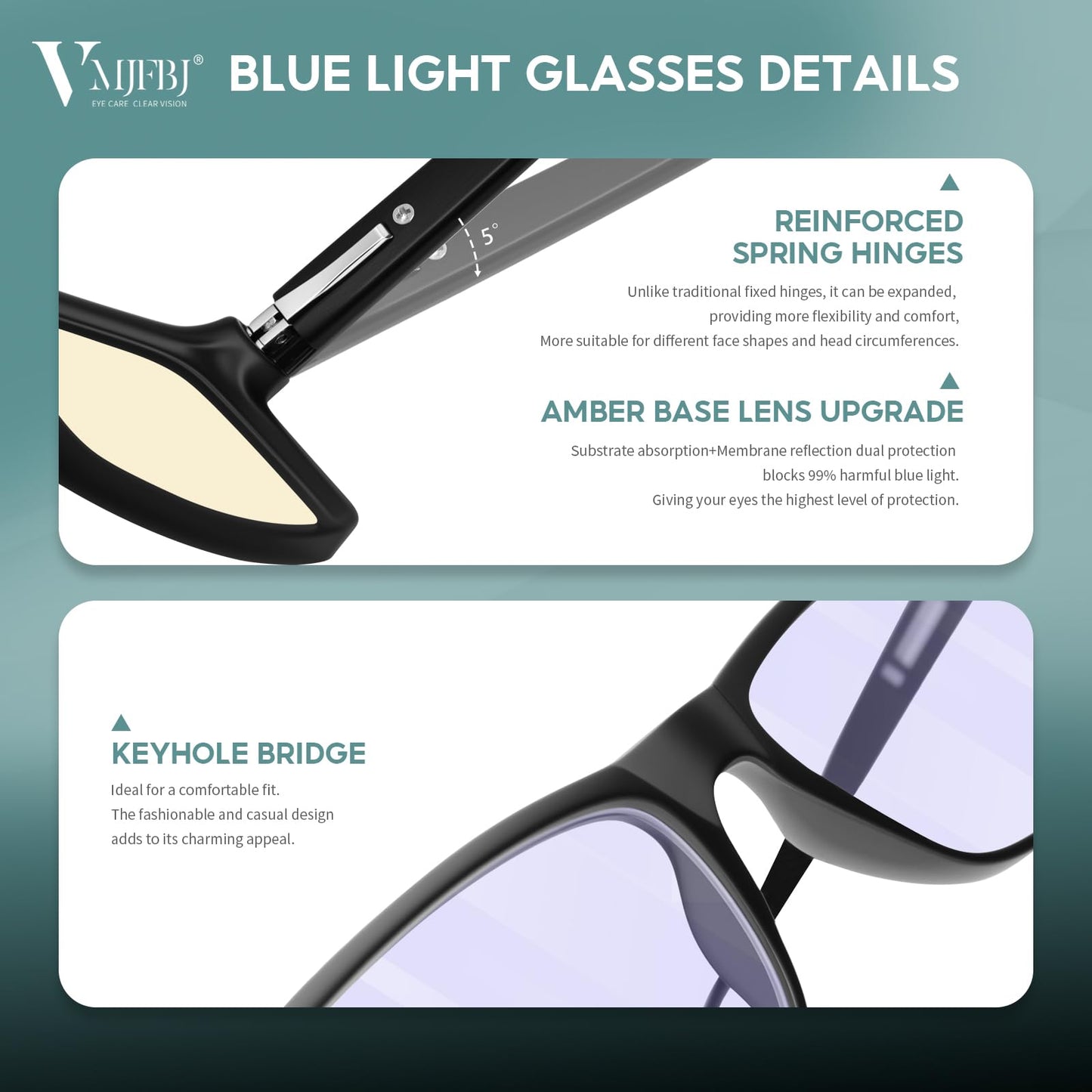 Blue Light Blocking Glasses For Men/Women Anti-Fatigue Computer Monitor Gaming Improve Sleep Reduce Eye Strain Gamer Glasses