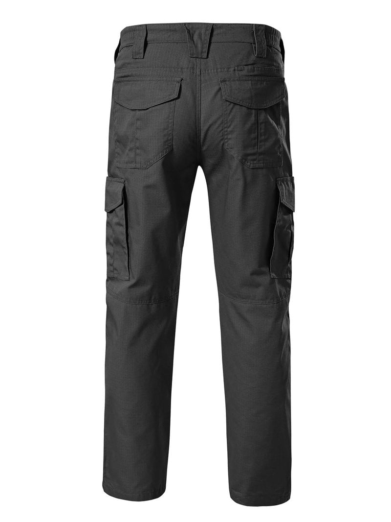 CNBQDD Mens Work Pants Construction Waterproof Cargo Pants Tactical for Men Ripstop Lightweight Outdoor Hiking Pants with Pockets Black 36Wx30L