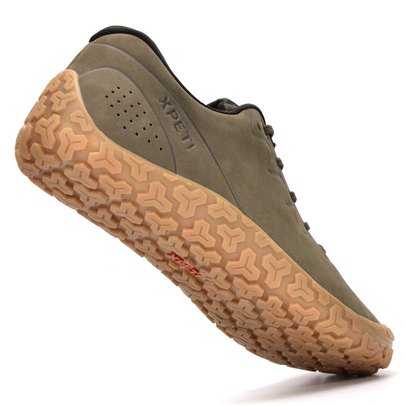 XPETI Zen Barefoot Running Shoes for Men | Minimalist Zero Drop Sole | Wide Toe Box & Optimal Traction | Trail/Hiking/Athletic,Olive 6