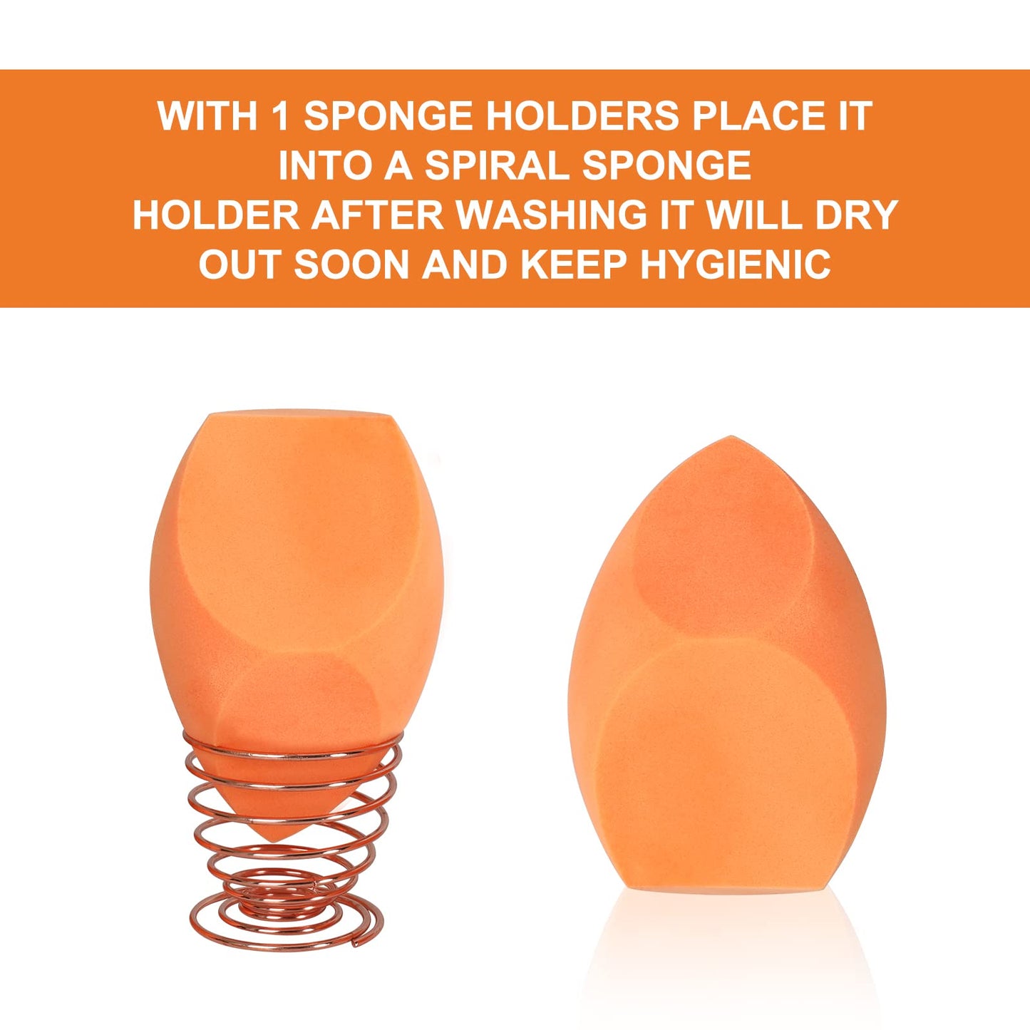 EXTRA LARGE XL Make Up Beauty Sponges Blender,11cm big Makeup beauty sponge -Jumbo Beauty Blenders give 1 Sponge Holder,for Dry & Wet Use,for Face,Body,Blush Cream, Foundation