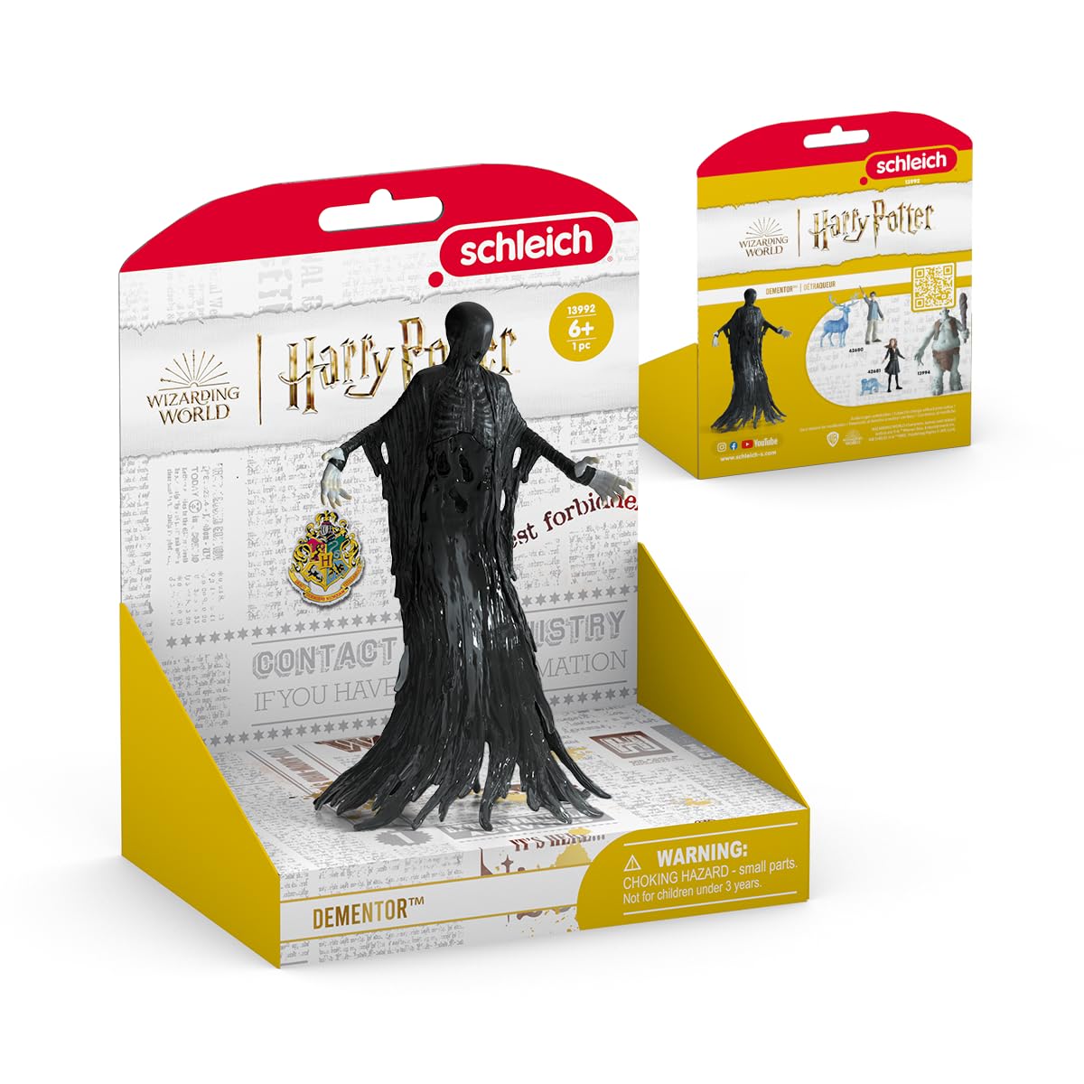 Schleich Harry Potter - 6" Dementor Figurine - Wizarding World Collectible Figures for Kids and Adults - Halloween Dementor Decoration - Toys for Ages 6+ | 13992