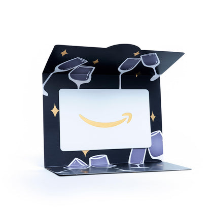 Amazon Physical Gift Card in Mini Envelope - Cheers & Toasts | Christmas, Graduation, Wedding, Birthday, Congrats