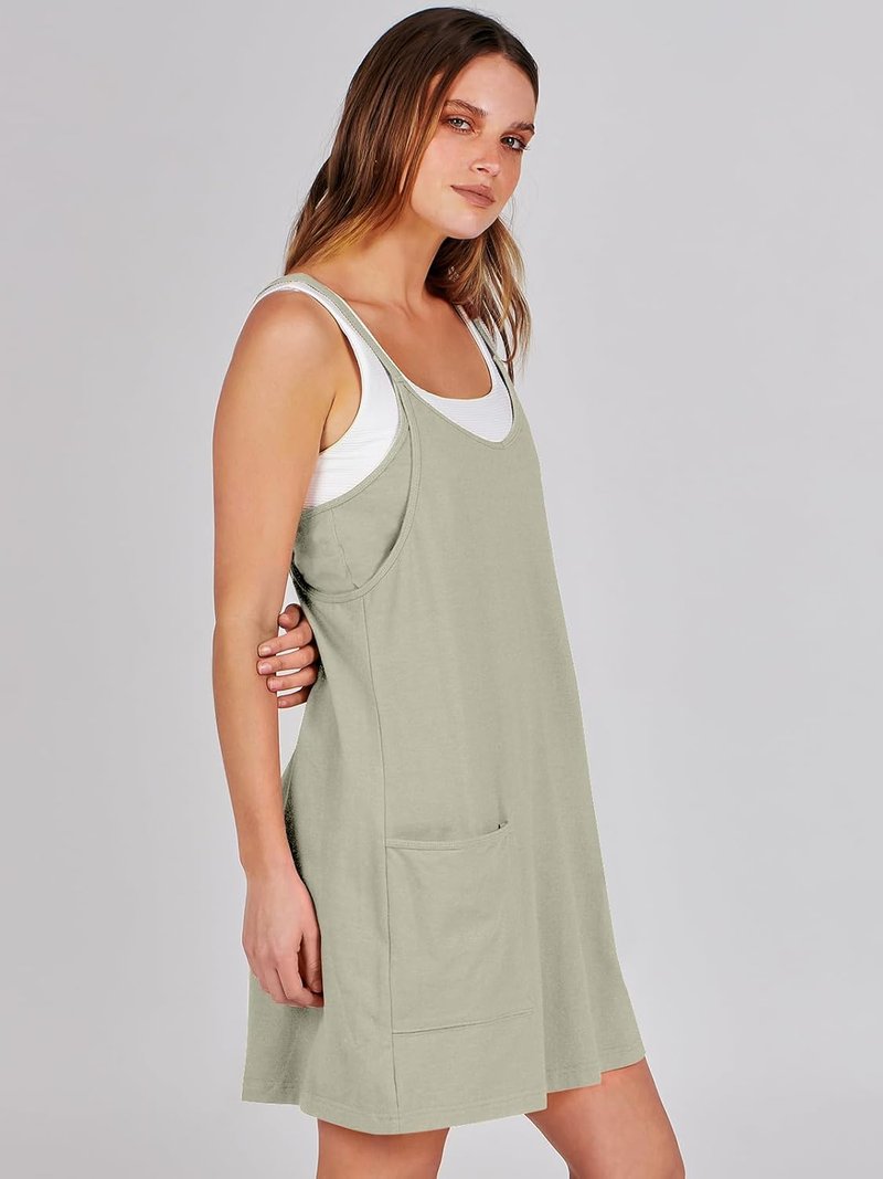 Women’s Athletic Tennis Dress - Summer Workout Mini Romper with Built-In Shorts | Travel & Vacation Ready