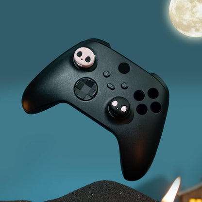 GeekShare Cute Xbox One Controller Thumb Grips, Soft Silicone Thumbsticks Cover Caps Set Compatible with Xbox One Controller, 2 Pair / 4 Pcs - Pink Skull