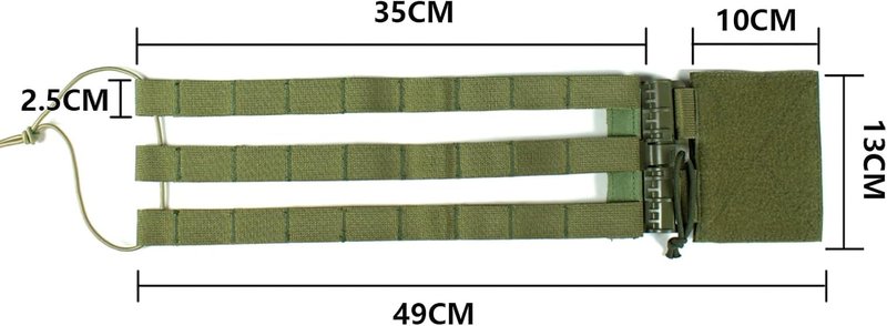 Tactical Skeletal Quick Release Cummerbund - Molle Vest Plate Carrier Strap | Adjustable Fit & Durable Design
