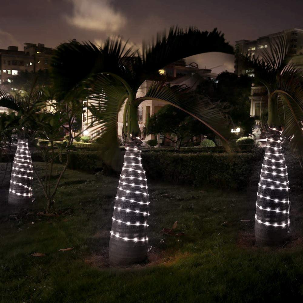 Lepro Outdoor Rope Lights Mains Powered, Connectable, 10m/33ft 240 LED Outdoor Garden Lights Plug in, Bright Cool White, Waterproof 10mm Thick Rope Lighting for Garden, Patio, Tree, Pathway, Christmas