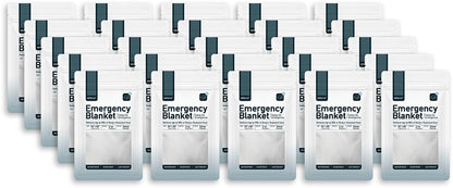 Altland 25 Pack of Emergency Blankets - Bulk Heat Reflective Blankets for Winter Survival Kits, Disaster Preparedness, Cold Weather Camping, and Homeless Care Packages