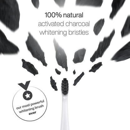 AquaSonic Pulse – Ultra Whitening Electric Toothbrush w Activated Charcoal Whitening Bristles – Sonic Rechargeable toothbrush – 3 Modes & Smart Timers – Lasts 45 days – Home & Travel Toothbrush